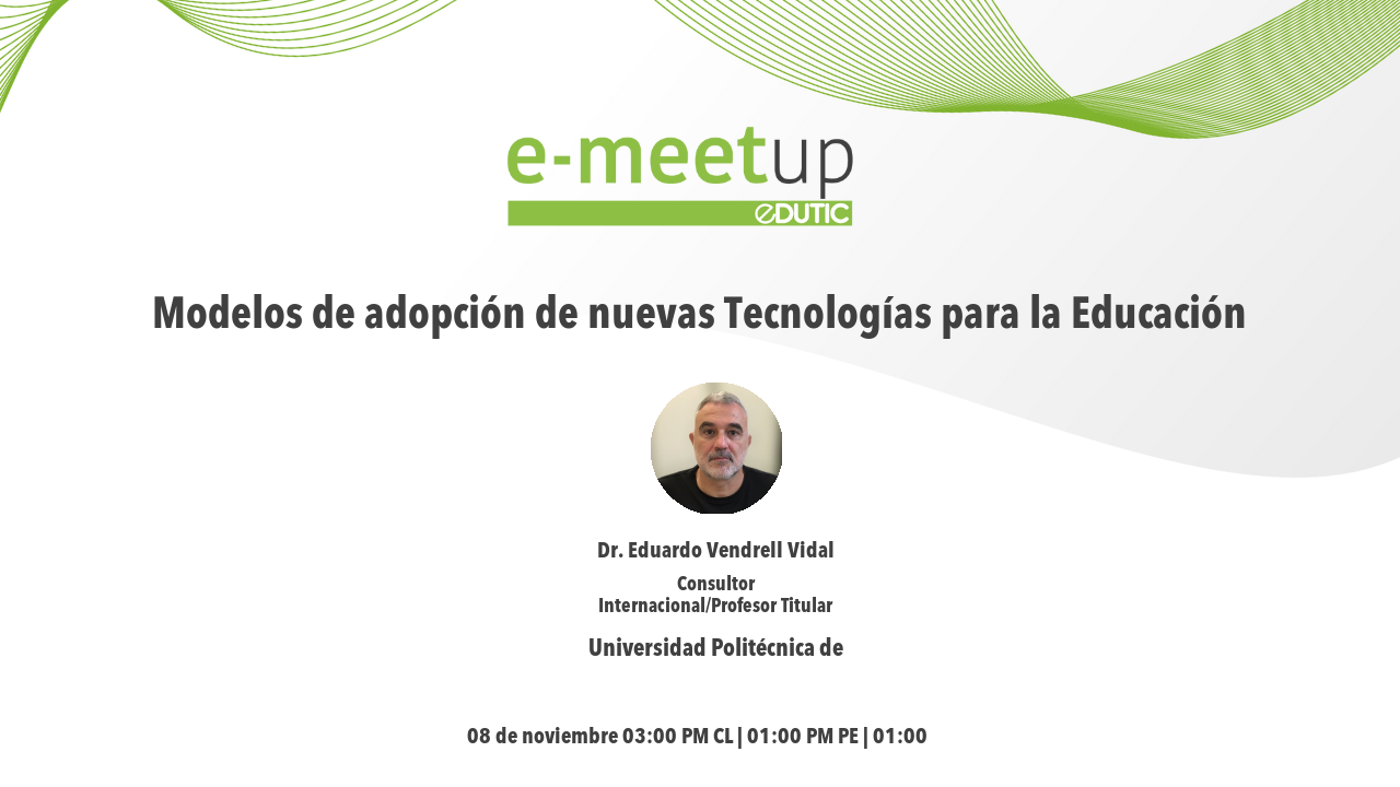Video Modelos de adopción de nuevas Tecnologías para la Educación