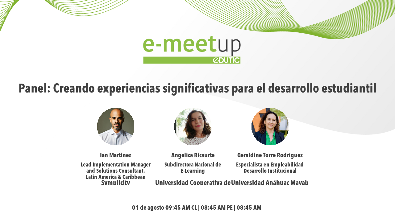 Video Panel: Creando experiencias significativas para el desarrollo estudiantil